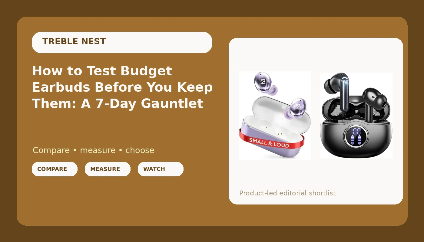 How to Test Budget Earbuds Before You Keep Them: A 7-Day Gauntlet