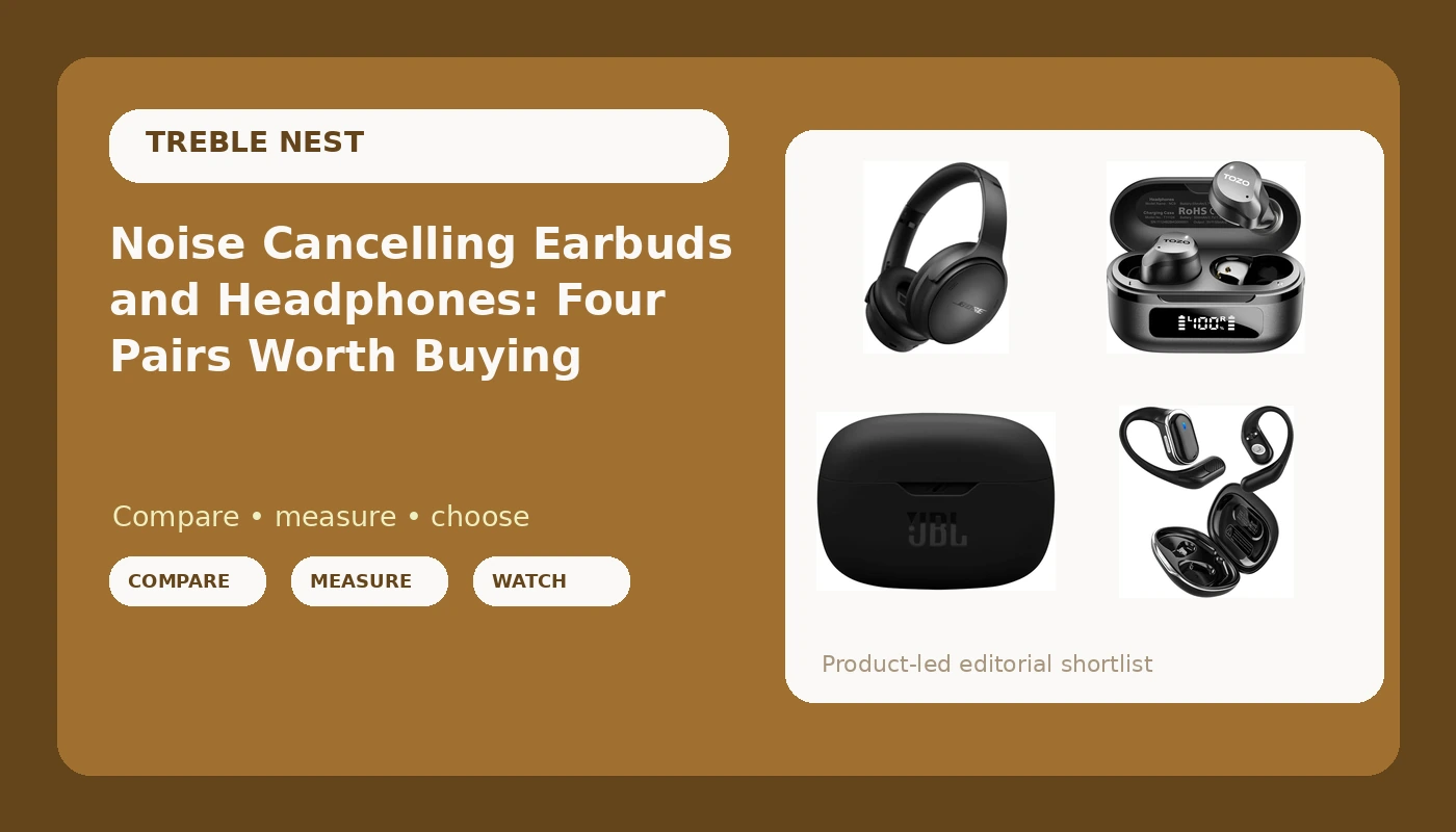 Noise Cancelling Earbuds and Headphones: Four Pairs Worth Buying