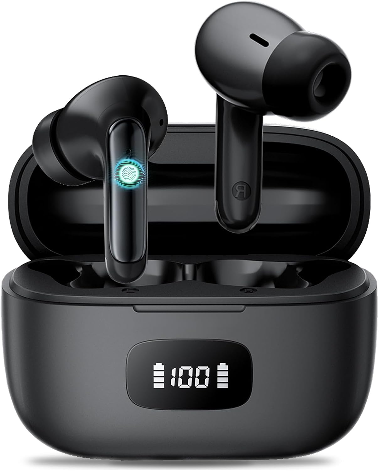 Ear buds, Wireless Earbuds, 56Hrs, BT5.3 Headphones, ENC, IPX7 for iPhone | Bluetooth 5.3, Hi-Fi Stereo Deep Bass, 4 ENC Noise Cancelling Headphones Mics, Ear Buds for iPhone Android Phone
